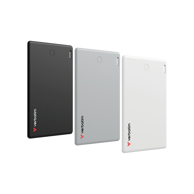 Verbatim My Finder Card - Bluetooth Item Finder - 3er Pack - schwarz / silber / weiss
