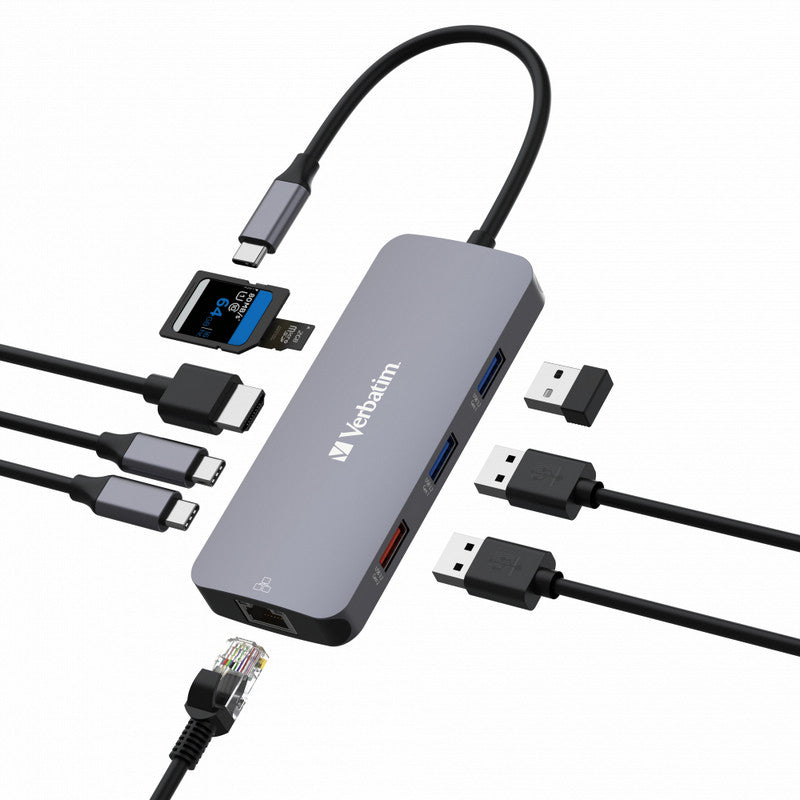 Verbatim USB-C Pro Multiport Hub 9 Port CMH-9