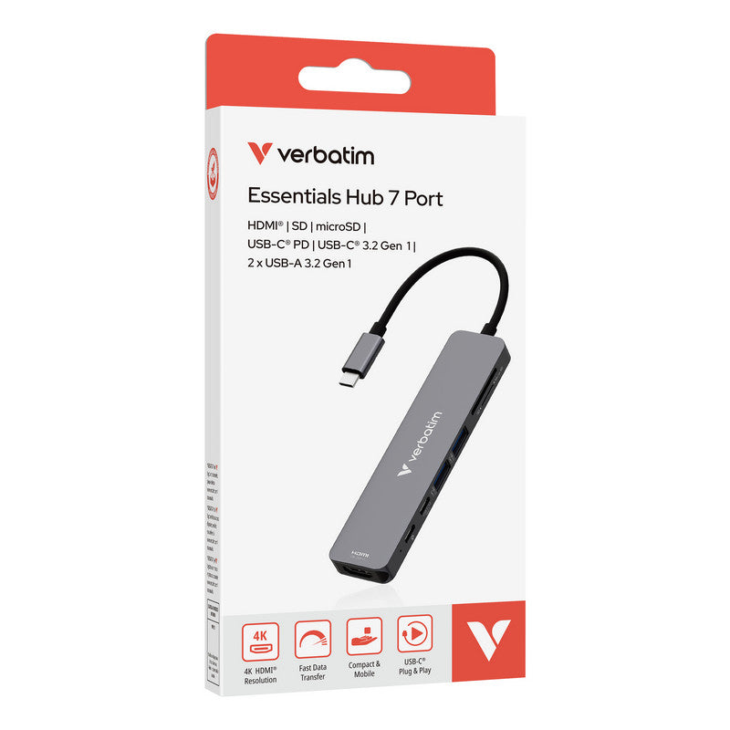 Verbatim USB-C Essentials Multi- Port Hub 7 Port