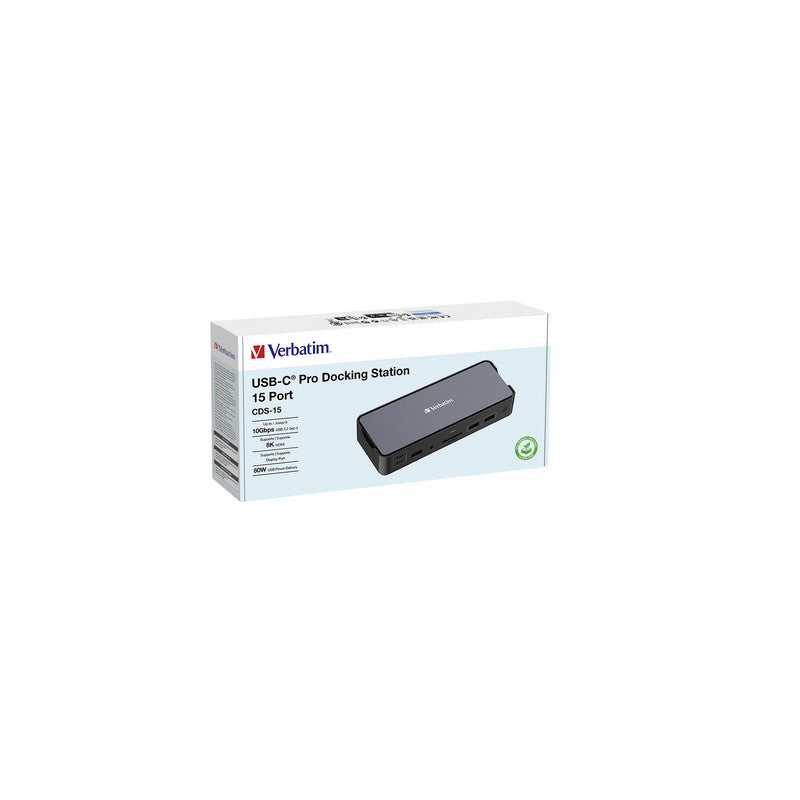 Verbatim USB-C Pro Docking Station 15 Port CDS-15