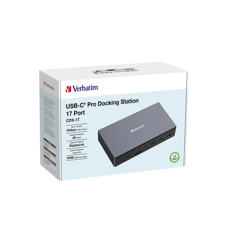 Verbatim USB-C Pro Docking Station 17 Port CDS-17