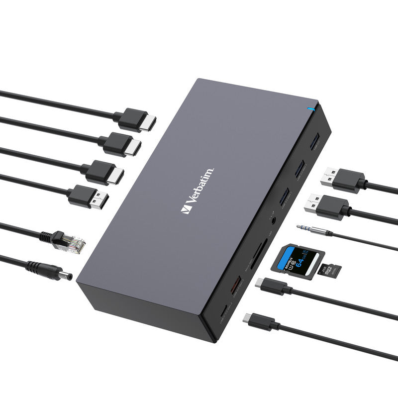 Verbatim USB-C Pro Docking Station 17 Port CDS-17