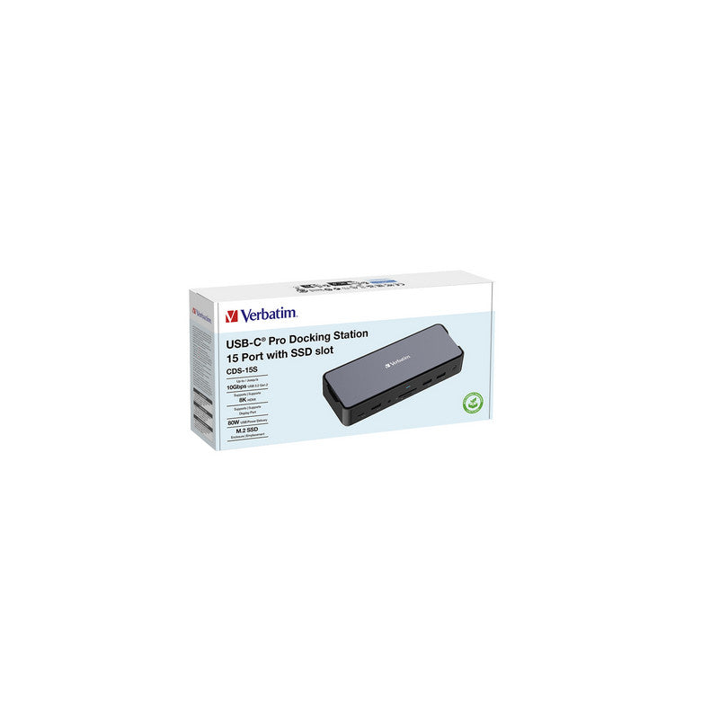 Verbatim USB-C Pro Docking Station 15 mit SSD Slot