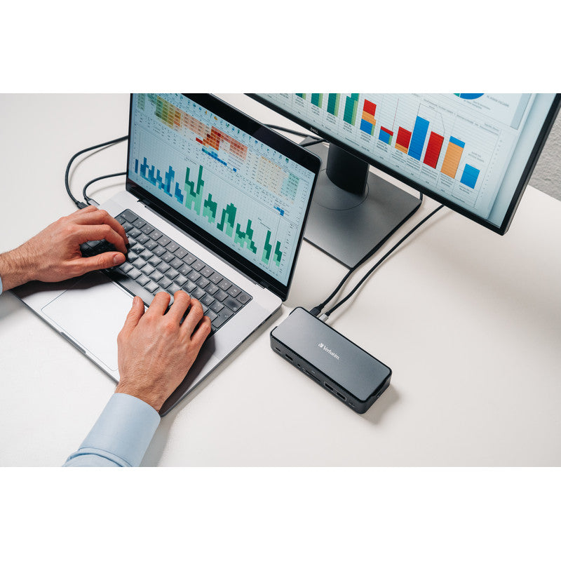 Verbatim USB-C Pro Docking Station - 15 Port mit 256GB SSD