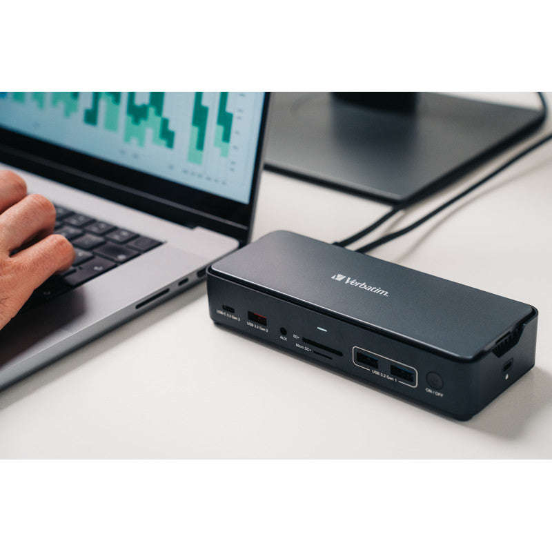 Verbatim USB-C Pro Docking Station - 15 Port mit 256GB SSD