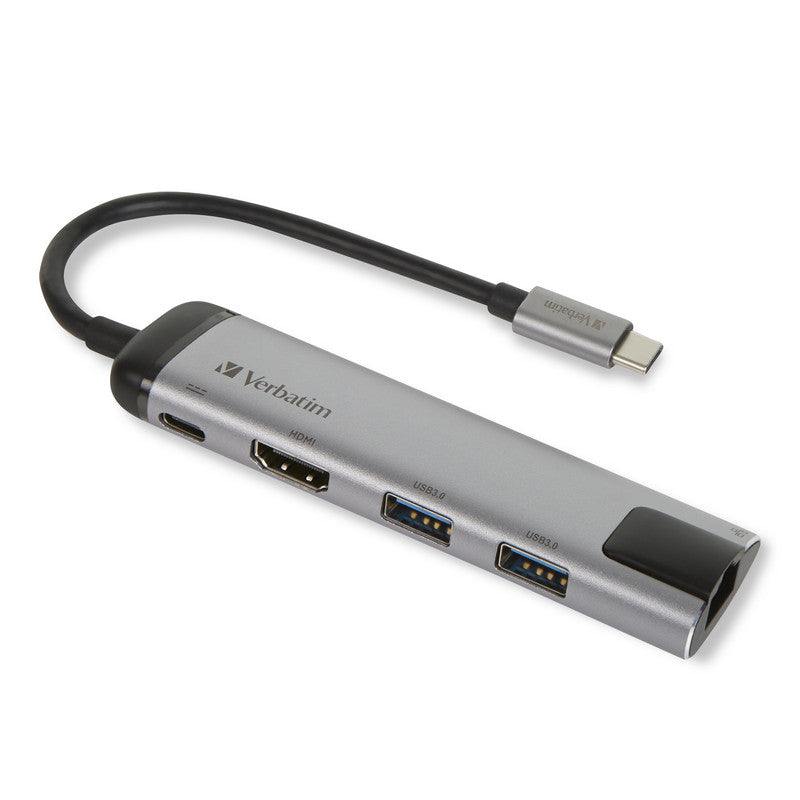 Verbatim USB-C Multiport Hub USB 3.0 HDMI Gigabit Ethernet