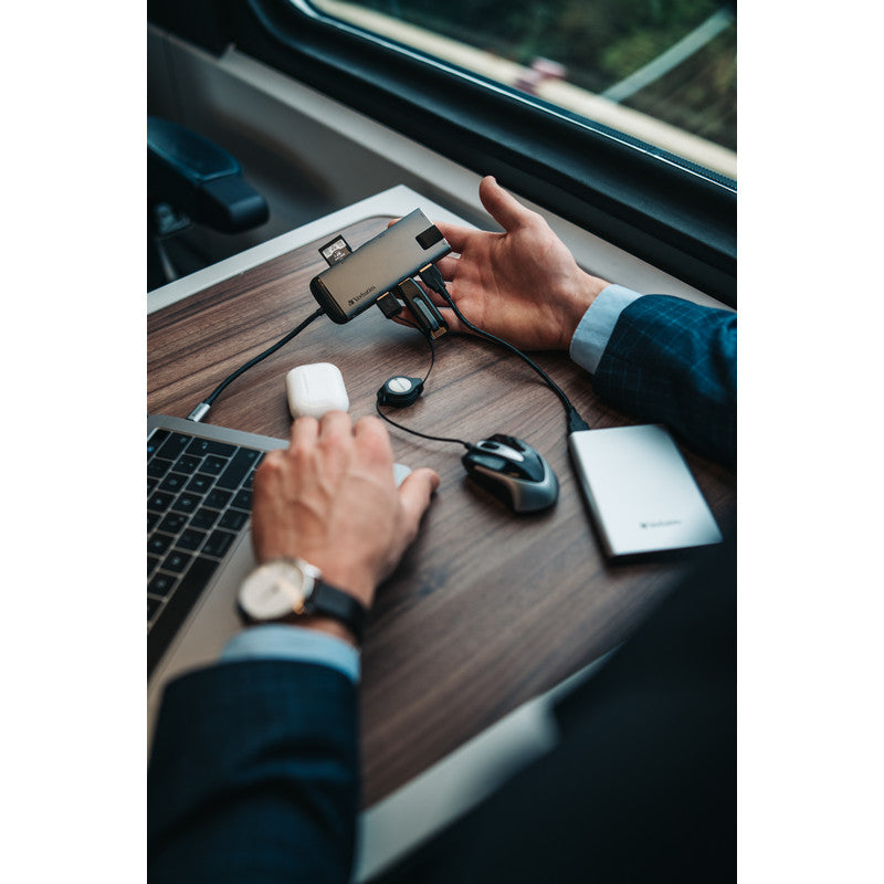 Verbatim USB-C Multiport Hub USB 3.0 / HDMI / Ethernet / SD / microSD