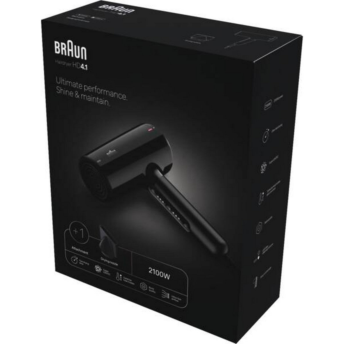 Braun HD4.1 Haartrockner 2200 W Schwarz - trend - shop.deals