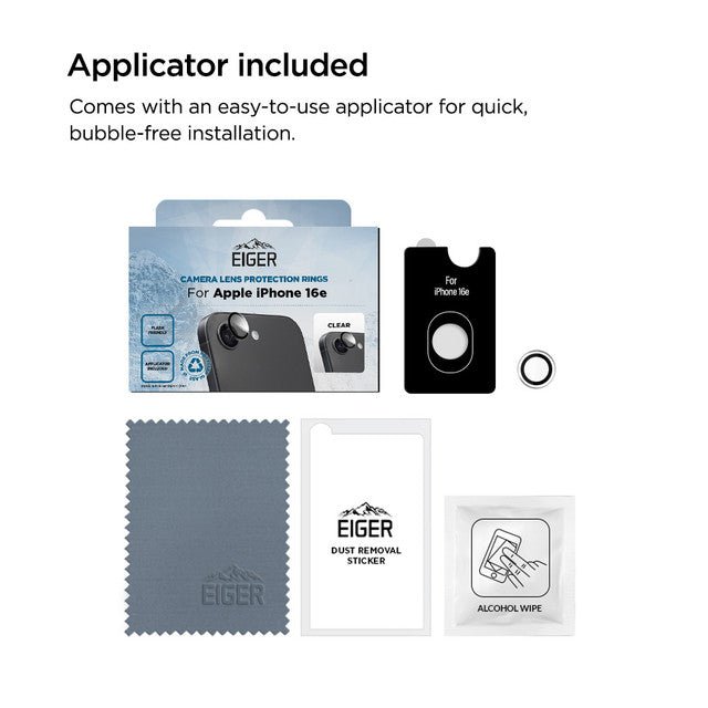 Eiger Mountain Glass LINSENRING für Apple iPhone 16e - trend - shop.deals