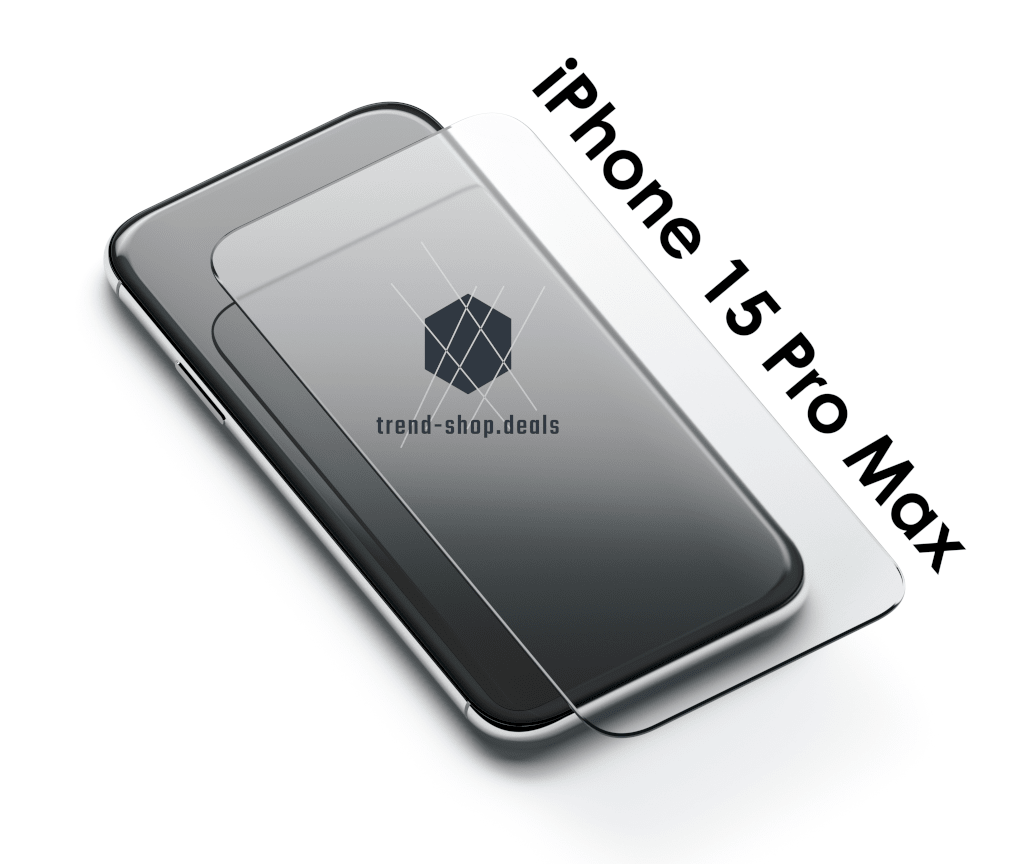 Handy Display Schutzglas - 2 Stück - 9H - passend für iPhone 15 Pro Max - trend - shop.deals