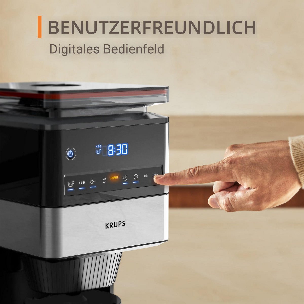 Krups Filterkaffeemaschine KM 8428 Grind Aroma XL - trend - shop.deals