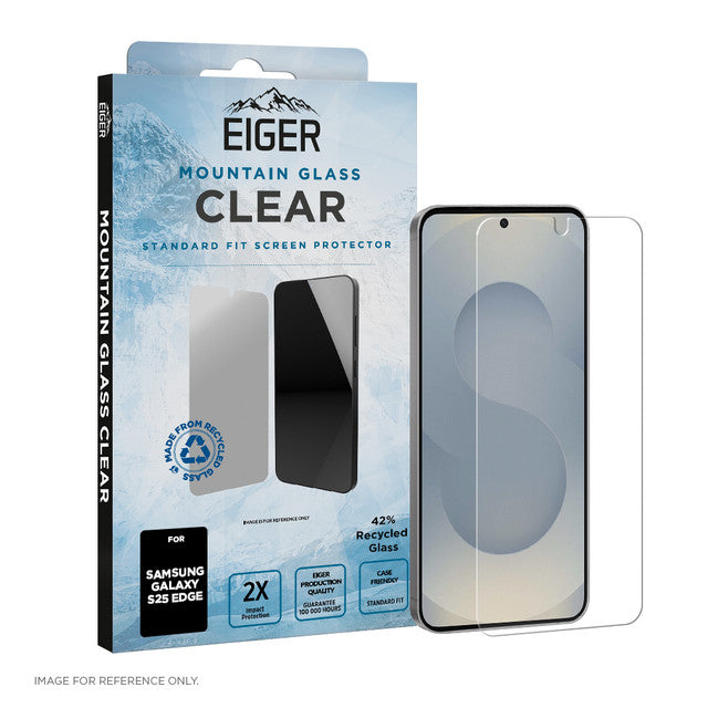Eiger Mountain Glass CLEAR Displayschutzfolie für Samsung S25 Edge