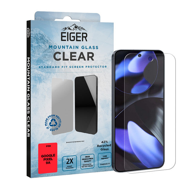 Eiger Mountain Glass CLEAR Displayschutzfolie für Google Pixel 9a