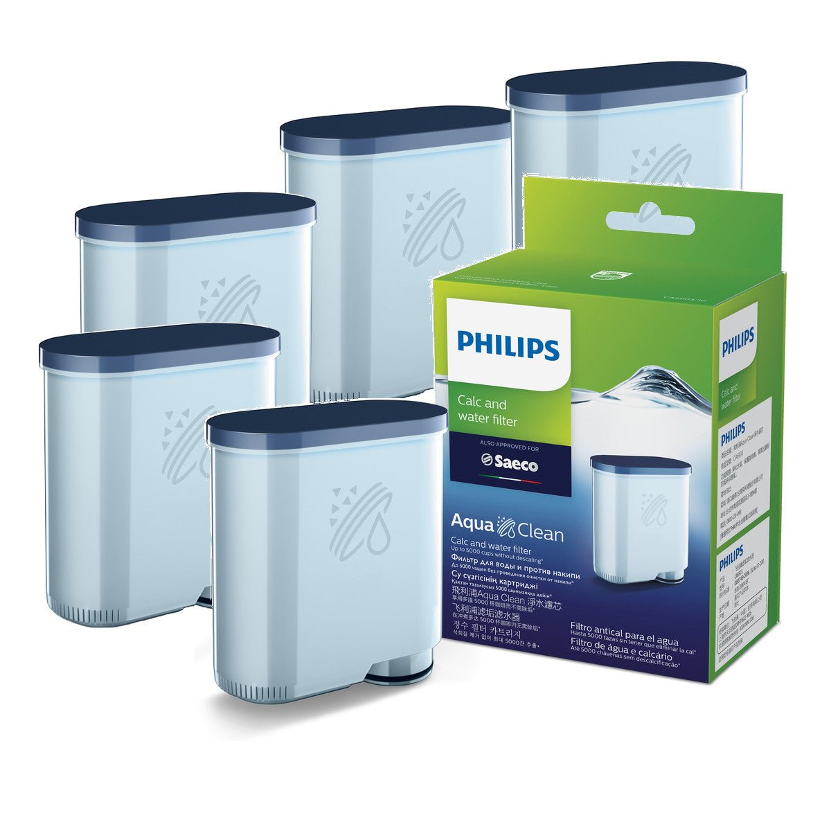 Philips Kalk - und Wasserfilter CA6903/10 für Kaffeevollautomaten - 5er Pack - trend - shop.deals