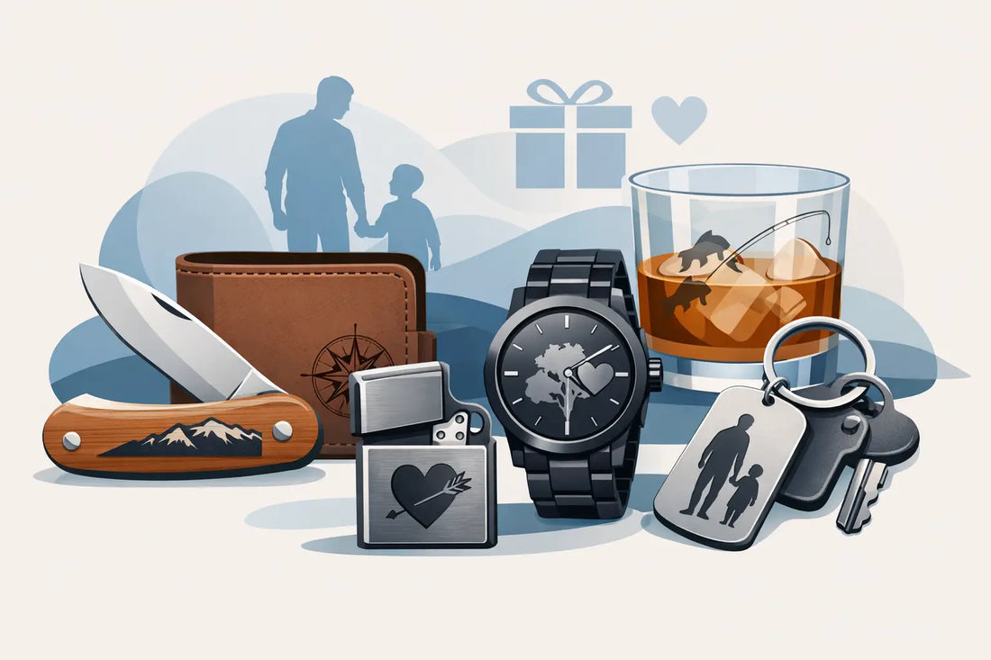 Geschenkidee für Vater mit Gravur, die bleibt
