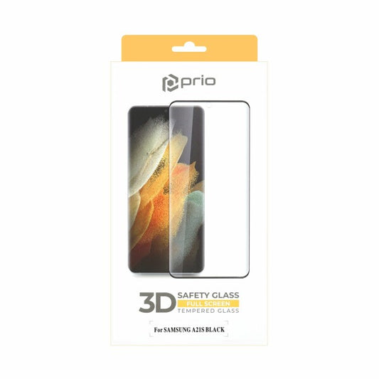 prio 3D Displayschutzglas für Samsung A21s schwarz