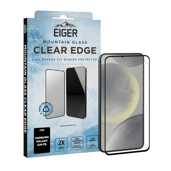 Eiger Mountain Glass CLEAR EDGE Displayschutzfolie für Samsung Galaxy S24 FE