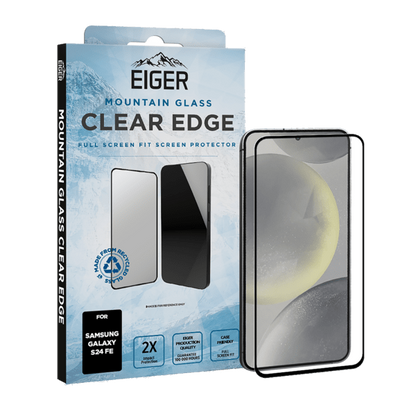 Eiger Mountain Glass CLEAR EDGE Displayschutzfolie für Samsung Galaxy S24 FE