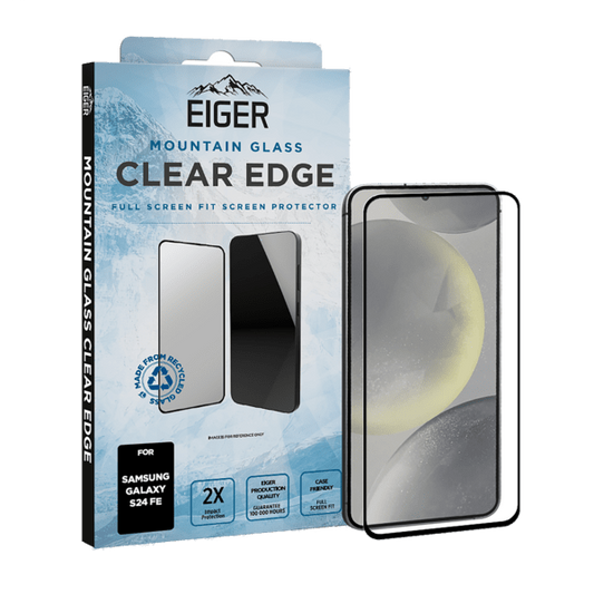 Eiger Mountain Glass CLEAR EDGE Displayschutzfolie für Samsung Galaxy S24 FE