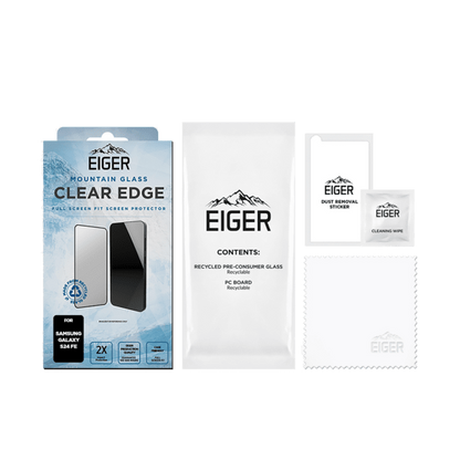 Eiger Mountain Glass CLEAR EDGE Displayschutzfolie für Samsung Galaxy S24 FE