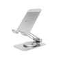 prio Drehbarer Metall-Telefonständer / Handy Halterung 360 - Silber