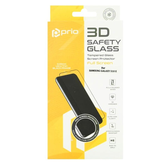 prio 3D Displayschutzglas für Samsung S10e schwarz
