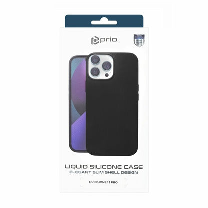 prio Silikonschutzhülle für iPhone 13 Pro schwarz