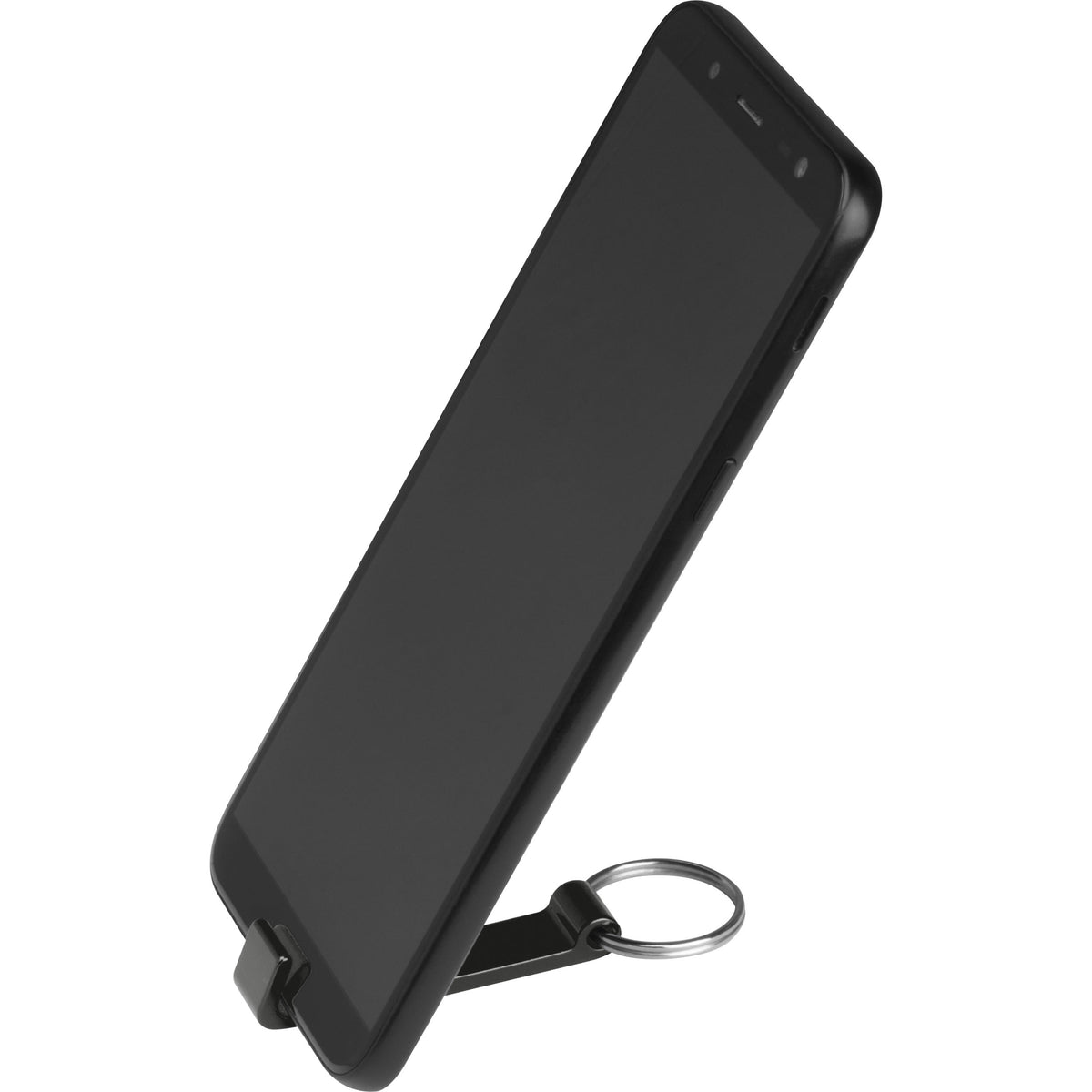 Personalisierter Schlüsselanhänger Flaschenöffner aus Alu mit Gravur - Farbe: Schwarz