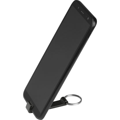 Personalisierter Schlüsselanhänger Flaschenöffner aus Alu mit Gravur - Farbe: Schwarz