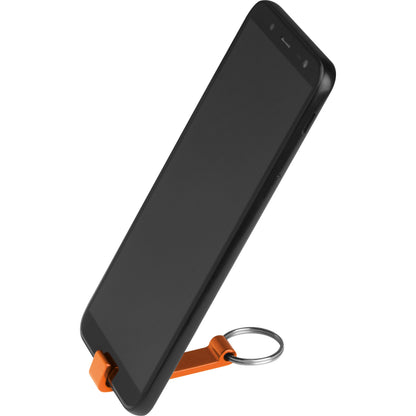 Personalisierter Schlüsselanhänger Flaschenöffner aus Alu mit Gravur - Farbe: Orange