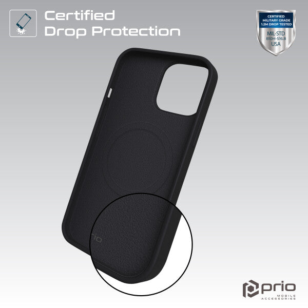 prio Liquid Silicone Case MAG für iPhone 16 Plus (6.7in) schwarz
