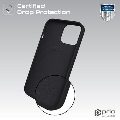 prio Liquid Silicone Case MAG für iPhone 16 Plus (6.7in) schwarz