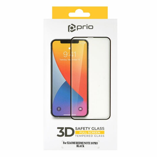 prio 3D Displayschutzglas für Xiaomi Redmi Note 10 Pro schwarz