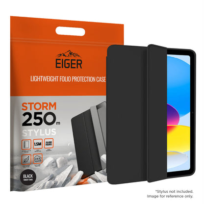 Eiger Storm 250m Stylus Hülle für iPad 11 (2025) / 10.9 (2022) - schwarz
