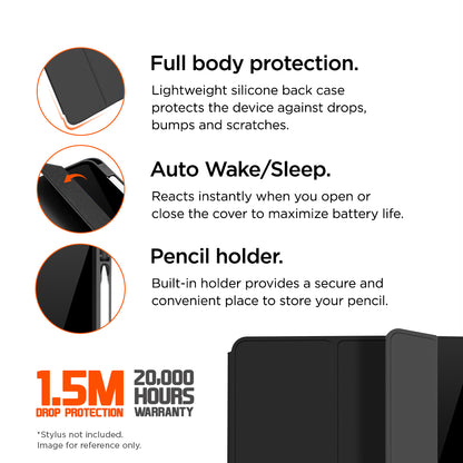 Eiger Storm 250m Stylus Hülle für iPad 11 (2025) / 10.9 (2022) - schwarz