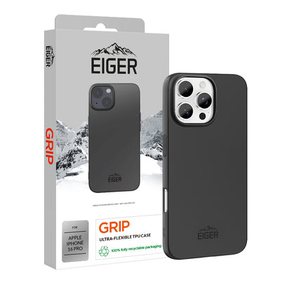Eiger Grip Case für Apple iPhone 16 Pro - schwarz