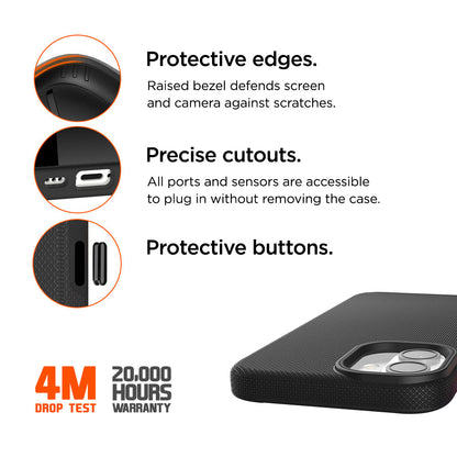 Eiger North Case für Apple iPhone 16 - schwarz