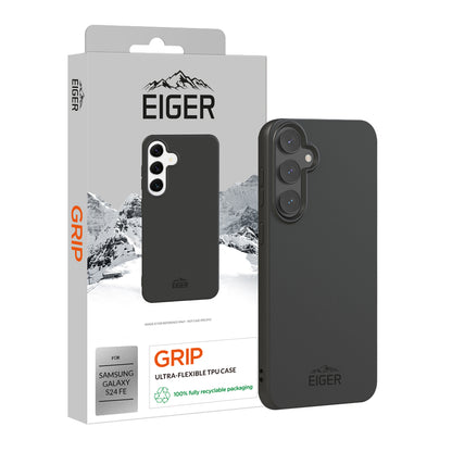 Eiger Grip Case für Samsung Galaxy S24 FE - schwarz