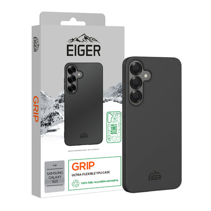 Eiger Grip Case für Samsung Galaxy S25 - schwarz