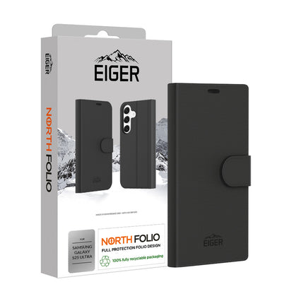 Eiger North Folio Case für Samsung Galaxy S25 Ultra - schwarz