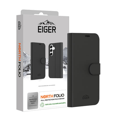 Eiger North Folio Case für Samsung Galaxy S25+ - schwarz