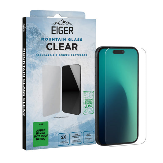 Eiger SP Mountain Glass Clear iPhone 17 / 17 Pro / 16 Pro