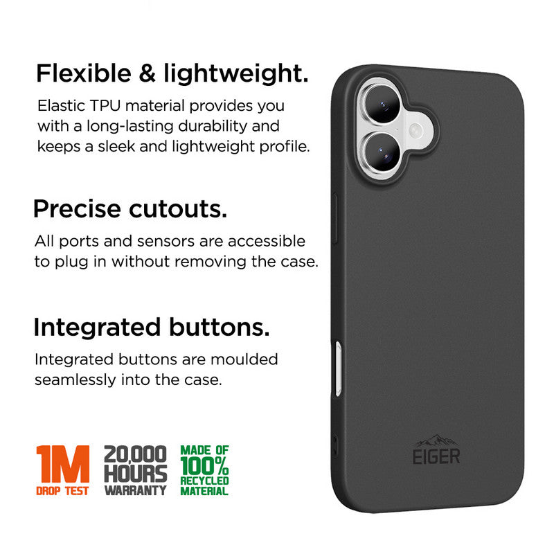 Eiger Grip Case GRS iPhone 17 schwarz
