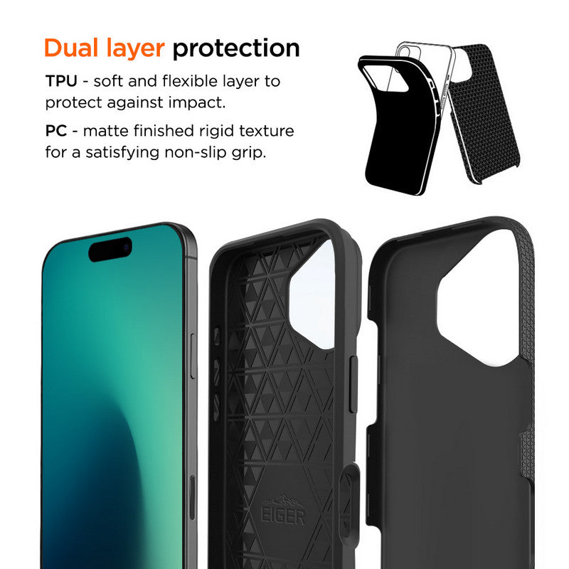Eiger North Case GRS iPhone 17 schwarz