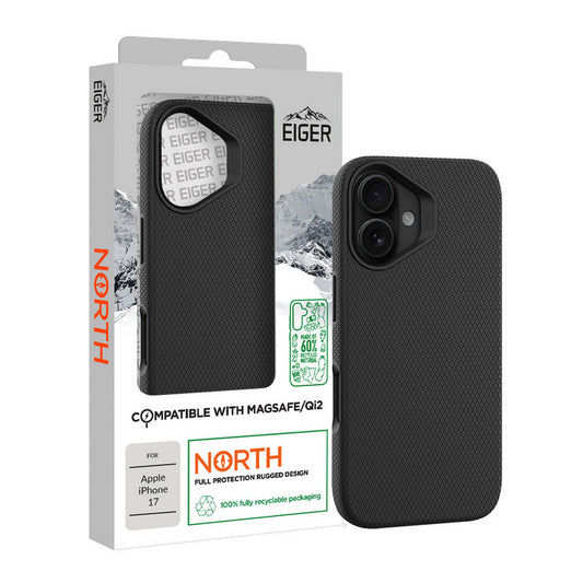 Eiger North Case MagSafe GRS iPhone 17 schwarz