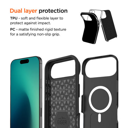 Eiger North Case MagSafe GRS iPhone 17 Air schwarz