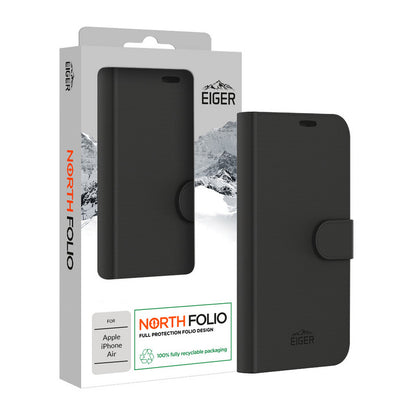 Eiger North Folio Case iPhone 17 Air schwarz