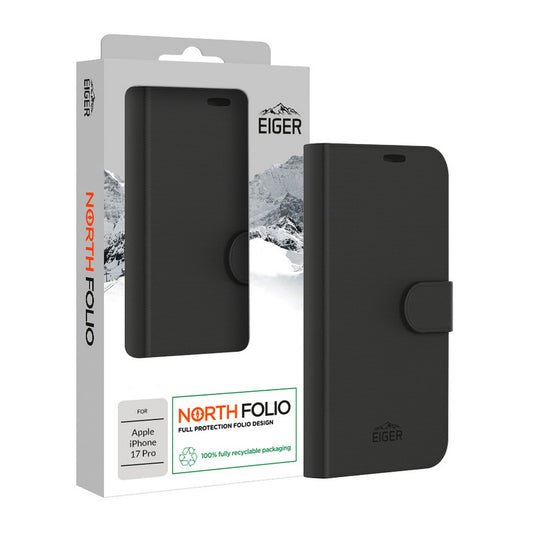 Eiger North Folio Case iPhone 17 Pro schwarz