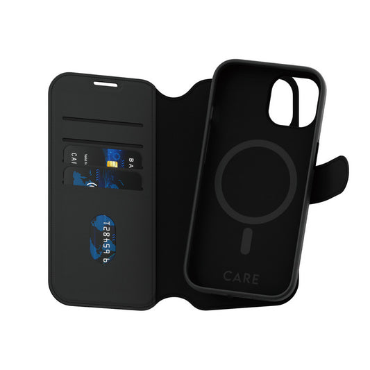 PanzerGlass CARE Tango Wallet Case MagSafe iPhone 15 schwarz