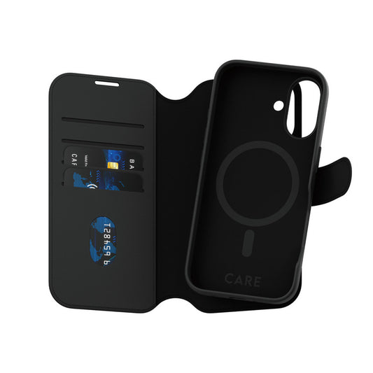 PanzerGlass CARE Tango Wallet Case MagSafe iPhone 16 schwarz